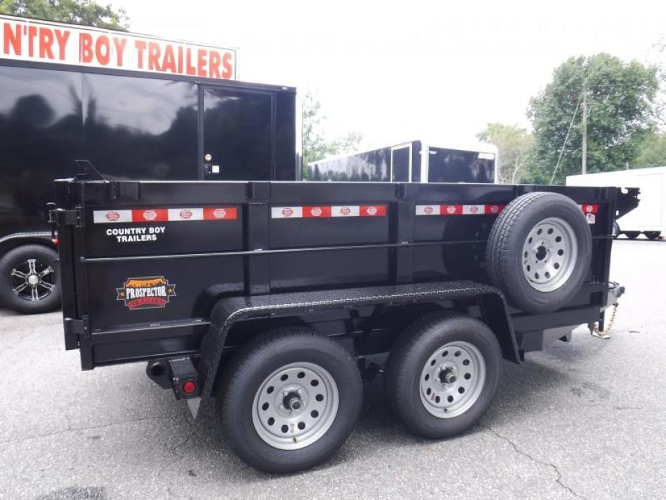 New 2026 Covered Wagon 5x10 Dump, 2' Sides, 7K GVWR, Spare