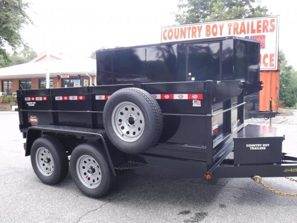 New 2026 Covered Wagon 5x10 Dump, 2' Sides, 7K GVWR, Spare