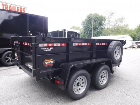 New 2026 Covered Wagon 5x10 Dump, 2' Sides, 7K GVWR, Spare