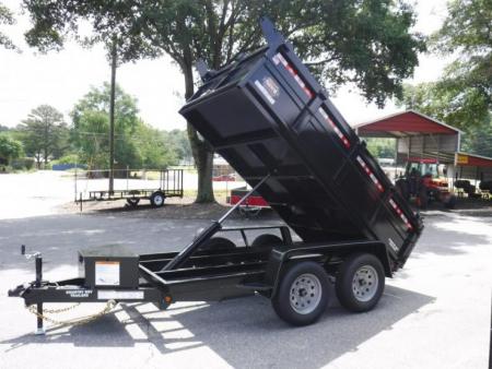 New 2026 Covered Wagon 5x10 Dump, 2' Sides, 7K GVWR, Spare