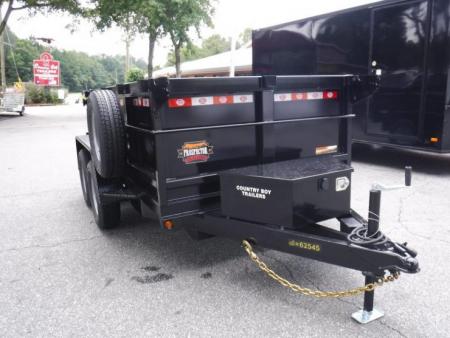 New 2026 Covered Wagon 5x10 Dump, 2' Sides, 7K GVWR, Spare