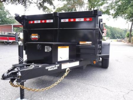 New 2026 Covered Wagon 5x10 Dump, 2' Sides, 7K GVWR, Spare
