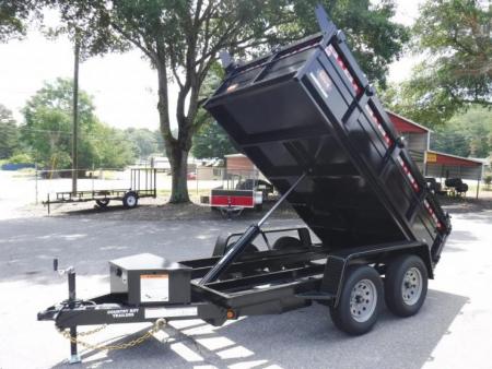 New 2026 Covered Wagon 5x10 Dump, 2' Sides, 7K GVWR, Spare