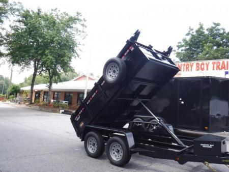 New 2026 Covered Wagon 5x10 Dump, 2' Sides, 7K GVWR, Spare