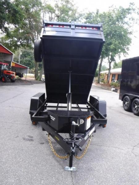 New 2026 Covered Wagon 5x10 Dump, 2' Sides, 7K GVWR, Spare