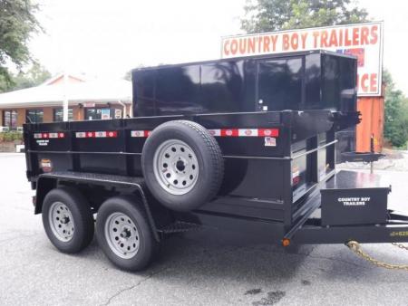 New 2026 Covered Wagon 5x10 Dump, 2' Sides, 7K GVWR, Spare