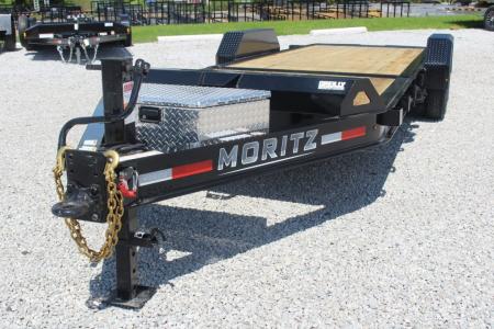 New 2027 Moritz 7' x 16' + 6' Low Pro - Gravity Tilt - Tilt Trailer - 14000# GVW