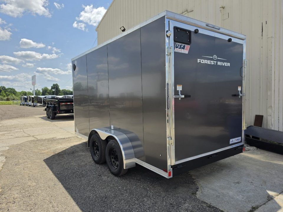 New 2027 US Cargo 7x14 V-Nose Ramp Door 7k W/7Ft Interior Cargo / Enclosed Trailer
