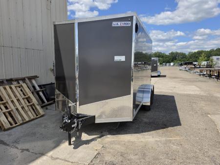 New 2027 US Cargo 7x14 V-Nose Ramp Door 7k W/7Ft Interior Cargo / Enclosed Trailer