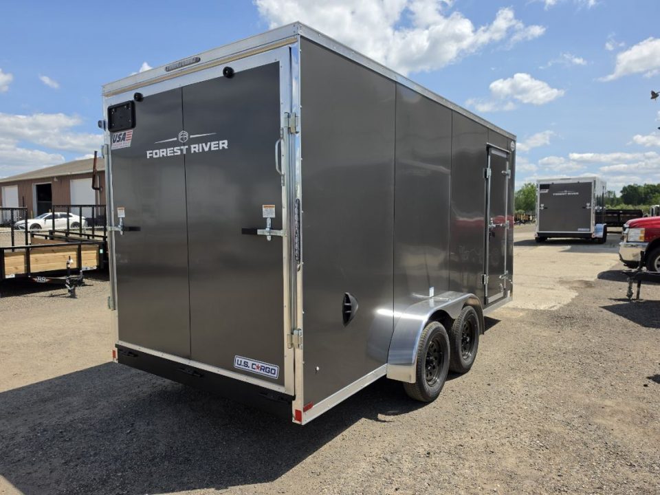 New 2027 US Cargo 7x16 V-Nose 7k W/Ramp Door & 7ft Height Cargo / Enclosed Trailer