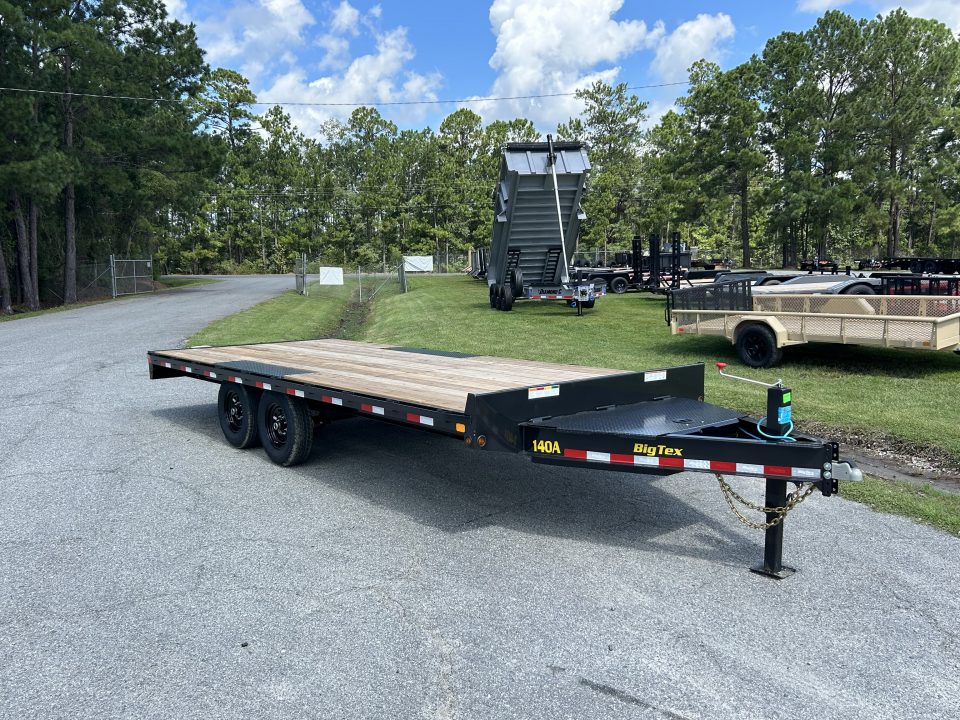 New 2027 Big Tex 14OA-20 Deckover Trailer, 8.5ft Wide x 20ft Long with 7ft Ramps & #11,175 lbs Payload