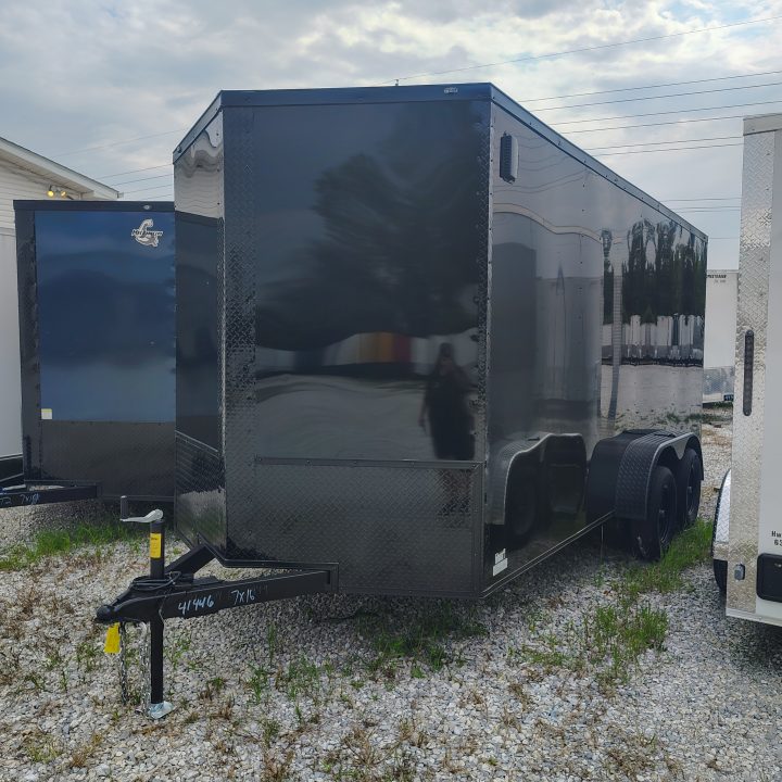 New 2027 Steel Pines Cargo 7x16 TA, 7' interior height, 3.5k axles, .080 polycore exterior Cargo / Enclosed Trailer