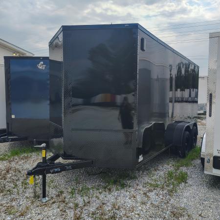 New 2027 Steel Pines Cargo 7x16 TA, 7' interior height, 3.5k axles, .080 polycore exterior Cargo / Enclosed Trailer
