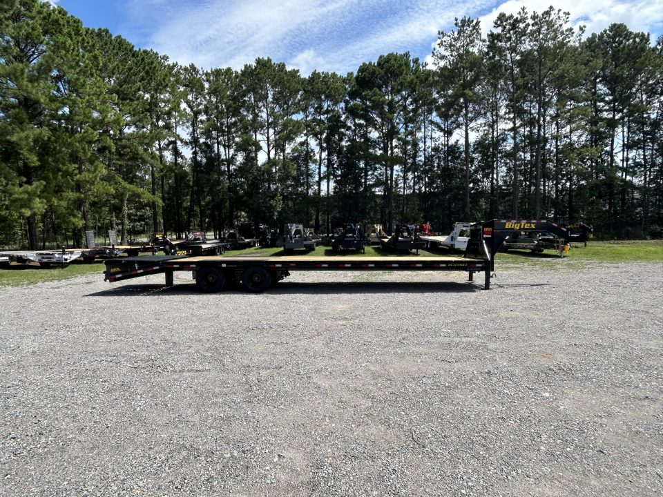 New 2027 Big Tex 22GN Gooseneck Flatbed Trailer, 28ft Deck + 5ft Dovetail with Mega Ramps