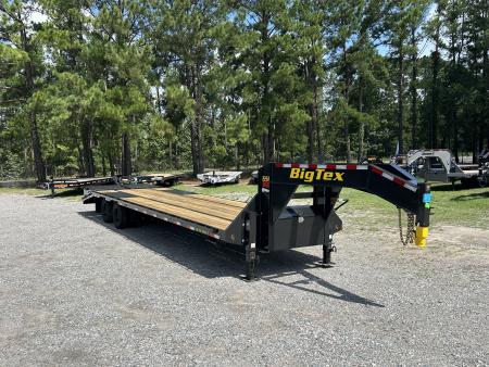 New 2027 Big Tex 22GN Gooseneck Flatbed Trailer, 28ft Deck + 5ft Dovetail with Mega Ramps