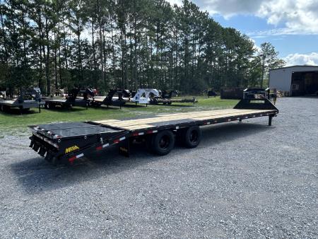 New 2027 Big Tex 22GN Gooseneck Flatbed Trailer, 28ft Deck + 5ft Dovetail with Mega Ramps