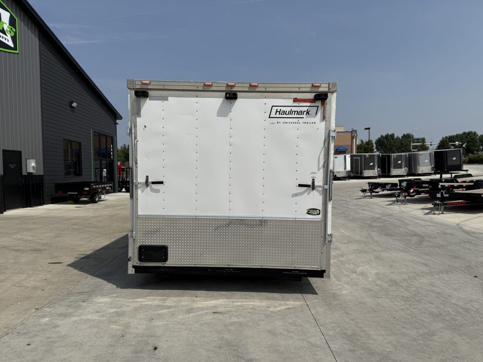 Used 2006 Haulmark 8.5x34 enclosed 3-5200lb axles=15K 7 ft tall Cargo car hauler gooseneck Rear Ramp Trailer
