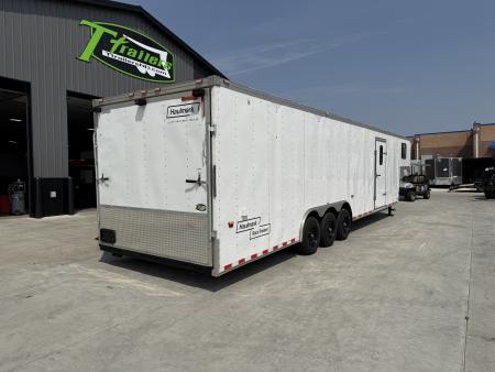 Used 2006 Haulmark 8.5x34 enclosed 3-5200lb axles=15K 7 ft tall Cargo car hauler gooseneck Rear Ramp Trailer