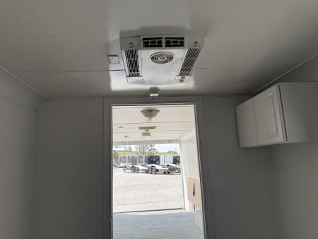 Used 2006 Haulmark 8.5x34 enclosed 3-5200lb axles=15K 7 ft tall Cargo car hauler gooseneck Rear Ramp Trailer