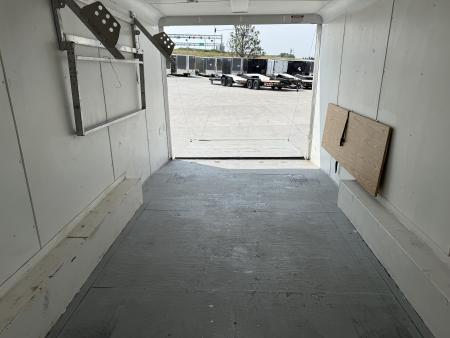 Used 2006 Haulmark 8.5x34 enclosed 3-5200lb axles=15K 7 ft tall Cargo car hauler gooseneck Rear Ramp Trailer