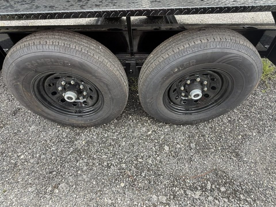 New 2026 Panther Cargo 7x16 Black Dump Trailer – 14K GVWR | 2' Steel Sides | Heavy-Duty Dump Trailer