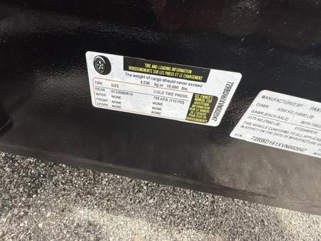 New 2026 Panther Cargo 7x16 Black Dump Trailer – 14K GVWR | 2' Steel Sides | Heavy-Duty Dump Trailer
