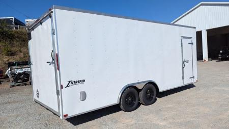 New 2027 Homesteader 8.5 x 20 Intrepid V-Nose Car Hauler w/ Ramp Door