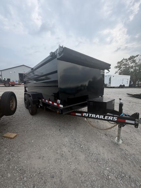 New 2027 PJ Trailers D7142 Dump Trailer 83X14 TA HIGH SIDE (GVW:14000) BLACK