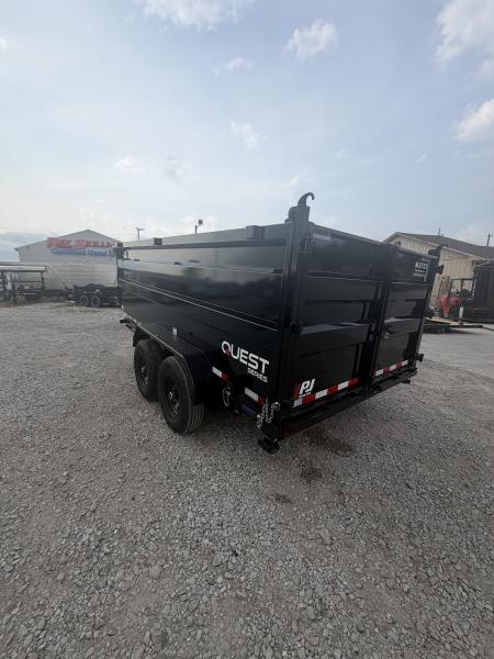 New 2027 PJ Trailers D7142 Dump Trailer 83X14 TA HIGH SIDE (GVW:14000) BLACK