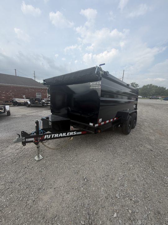 New 2027 PJ Trailers D7142 Dump Trailer 83X14 TA HIGH SIDE (GVW:14000) BLACK