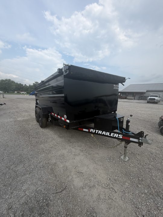 New 2027 PJ Trailers D7142 Dump Trailer 83X14 TA HIGH SIDE (GVW:14000) BLACK