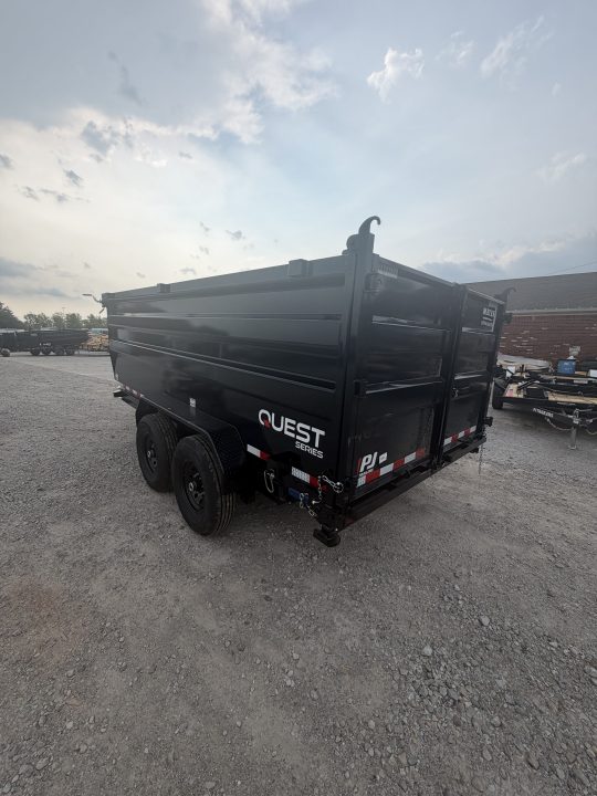 New 2027 PJ Trailers D7142 Dump Trailer 83X14 TA HIGH SIDE (GVW:14000) BLACK