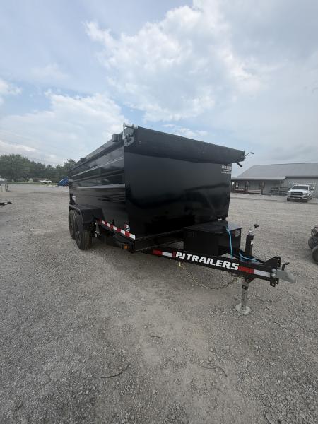 New 2027 PJ Trailers D7142 Dump Trailer 83X14 TA HIGH SIDE (GVW:14000) BLACK