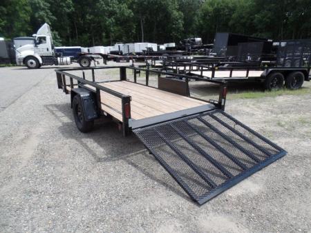 New 2026 Quality Steel and Aluminum 12 ft. long deck by 74" wide Utility Trailer