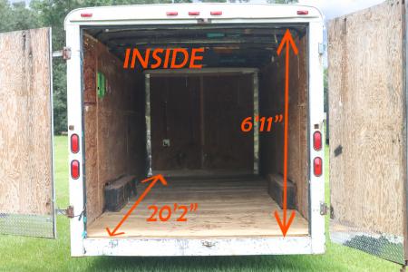 Used 2007 8.5X20 Pace American CARGO TRAILER