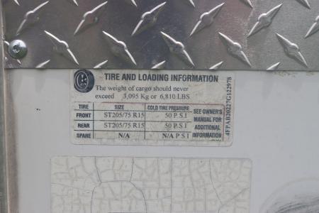 Used 2007 8.5X20 Pace American CARGO TRAILER