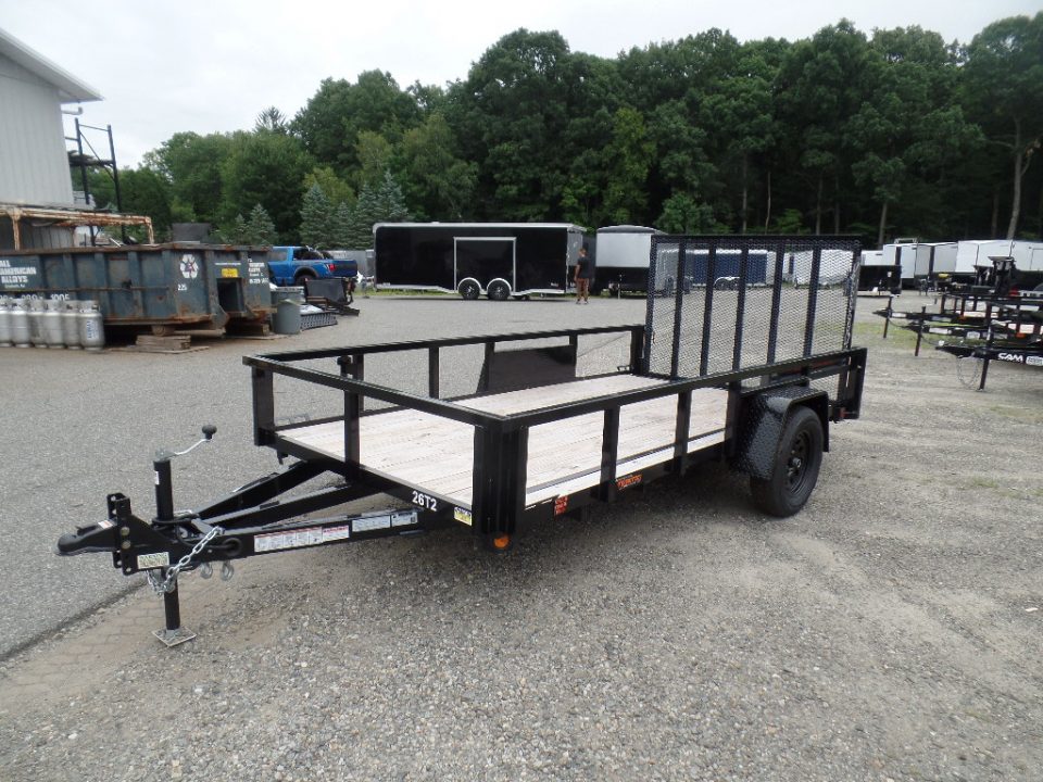 New 2026 Quality Steel and Aluminum 12 ft. long deck by 74" wide Utility Trailer