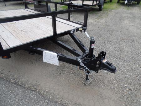New 2026 Quality Steel and Aluminum 12 ft. long deck by 74" wide Utility Trailer