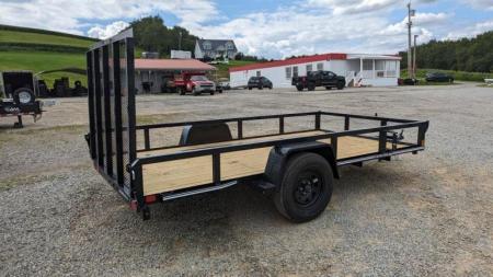 New 2027 CAM SUPERLINE 6x12 Tubular Top Rail Utility Trailer w/ Spring Assist