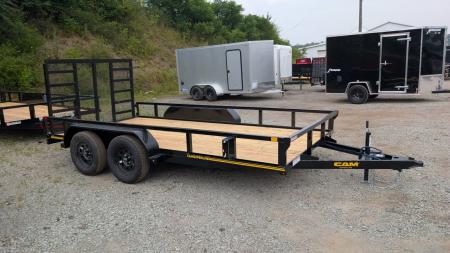 New 2026 CAM Superline 7x12 Tandem Utility Trailer w/ Spring Assist Gate
