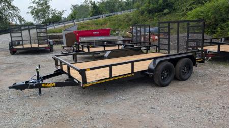 New 2026 CAM Superline 7x12 Tandem Utility Trailer w/ Spring Assist Gate
