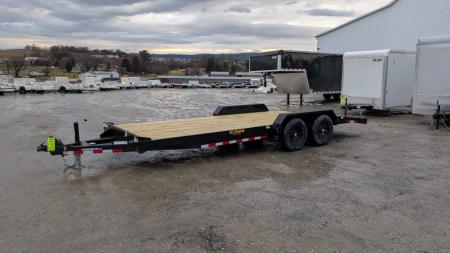 New 2026 CAM Superline 18' Wood Deck Car Hauler w/ DS Removable Fender