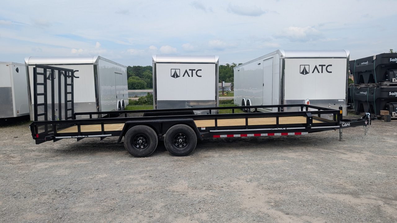 New 2026 CAM Superline 7x22 HD Utility Trailer w/ Spring Assist Gate