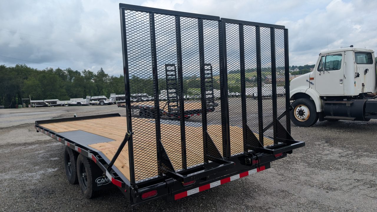 New 2026 CAM Superline 17+3 General Duty Flat Deck Deckover w/ Landscape Ramps