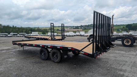 New 2026 CAM Superline 17+3 General Duty Flat Deck Deckover w/ Landscape Ramps