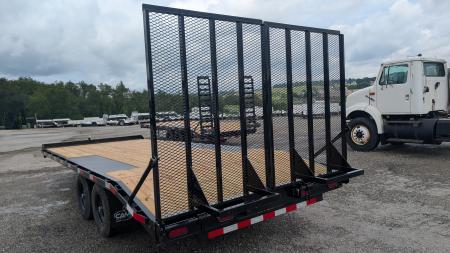 New 2026 CAM Superline 17+3 General Duty Flat Deck Deckover w/ Landscape Ramps