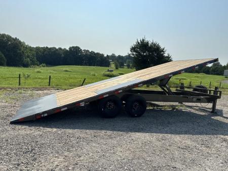 New 2027 Load Trail 	102  x 24' Tandem Pintle Hook Equipment Tilt Deck Equipment Trailer