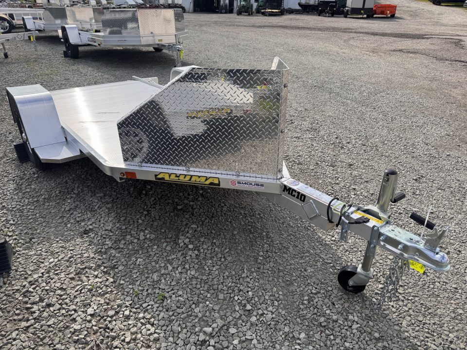 New 2027 Aluma MC10 Motorcycle Trailer w/ Pull Out Ramp