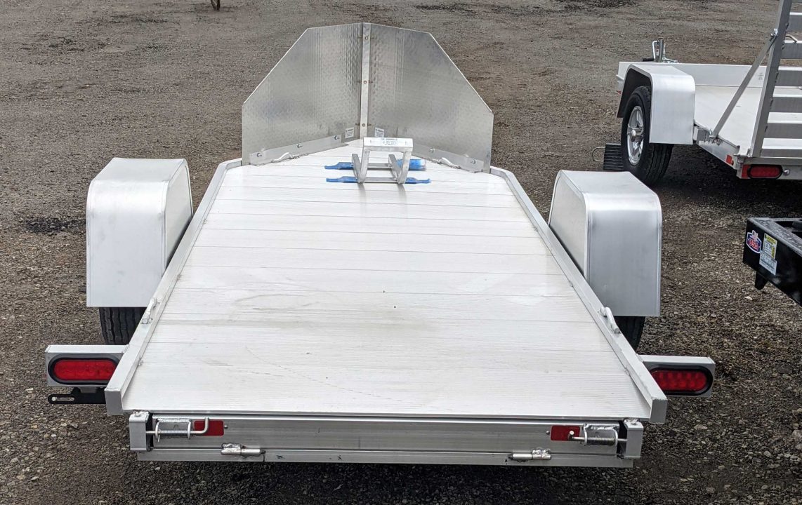 New 2027 Aluma 11' (1 Place) Motorcycle Trailer w/ Pull Out Ramp