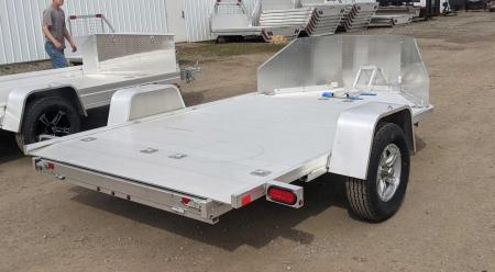 New 2027 Aluma 11' (1 Place) Motorcycle Trailer w/ Pull Out Ramp